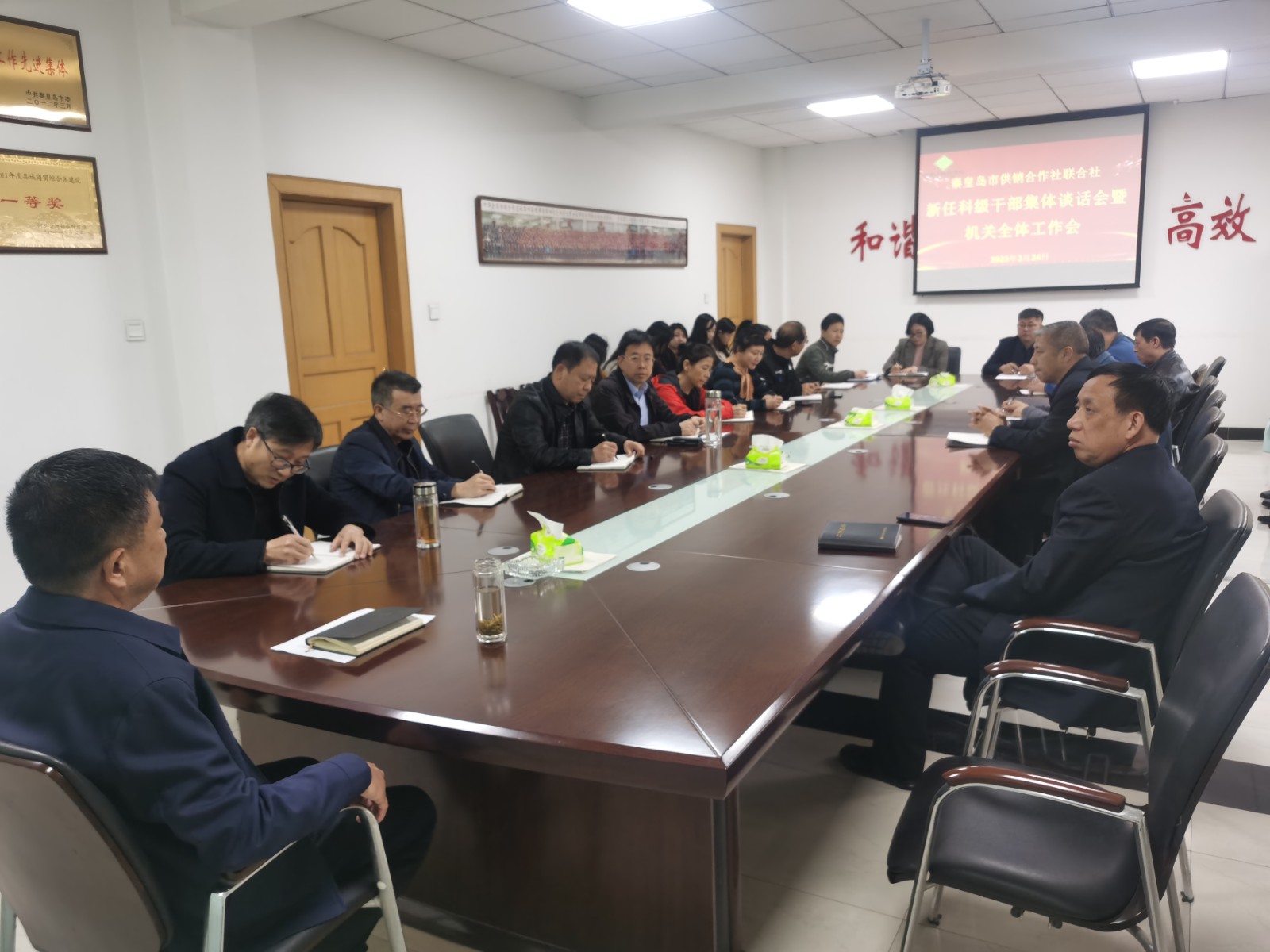 市供销社召开新任科级干部集体谈话会暨机关全体工作会